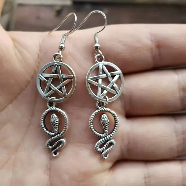Inverted Cross Earrings, Upside Down 
