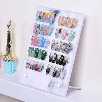 

False Nail Tip Art Display Stand Rack Board Detachable Color Card Showing Plate Manicure Tools Stone Pattern
