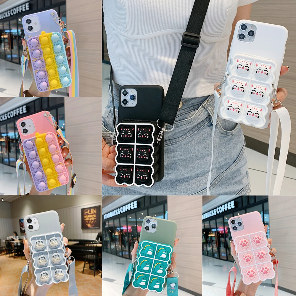 Кошельки для монет чехол-бумажник Samsung Galaxy A50 A70 A40 A30 A30s A20 A20e A10 A10e M01 M02 M11 M21 M31 M51 M12 M42
