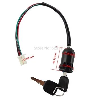 

2pcs Apollo Off-road motorcycle Ignition Key Switch Lock Electric for KAWASAKI Eagle Mini 4 Wire ATV Dirt Bike Scooter