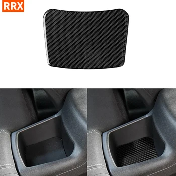 

For Chevrolet Camaro 2016 2017 2018 2019 Rear Seat Storage Box Mat Trim Car Accessories for Camaro Carbon Fiber Interior Cover