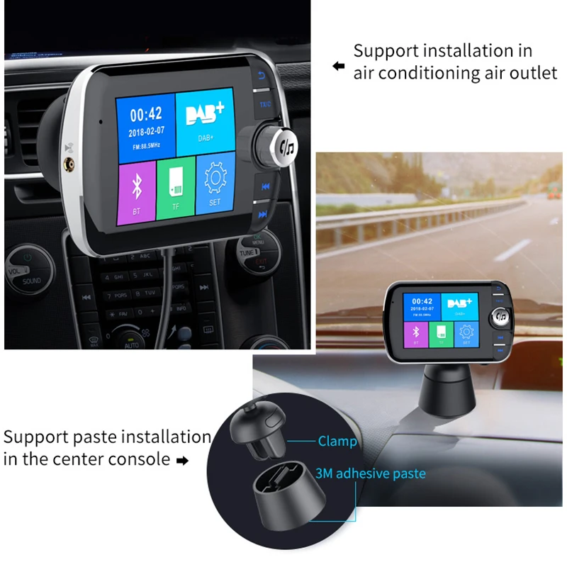 Fdoman многоязычный автомобильный Bluetooth DAB Цифровой Авто Радио MP3 плеер handsfree Универсальный