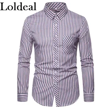 

Loldeal Men Shirts with Long Sleeves and Front Pockets Are Regularly Suitable for Business and Leisure