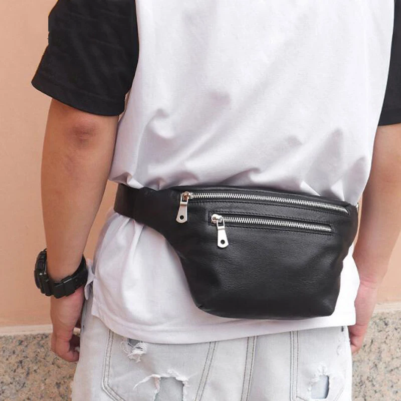 Мужские модные сумки MAHEU поясная сумка из натуральной кожи для мужчин мужской