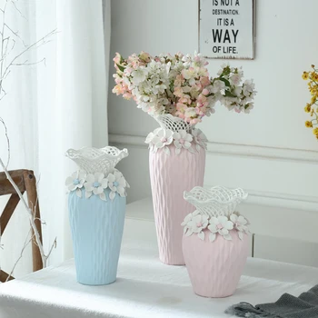 

Modern Minimalist Nordic Ceramic Vase Decoration Living Room Porch Coffee Table Dining Table Flower Arranger Home Decorations