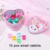 15pcs small rabbits