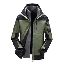 KLV/зима Для мужчин Водонепроницаемый спортивные катание на сноуборде и лыжах куртка теплая одежда, для катания на велосипеде, для рыбалки, с защитой от ветра Пеший Туризм Кемпинг флисовой куртки пальто