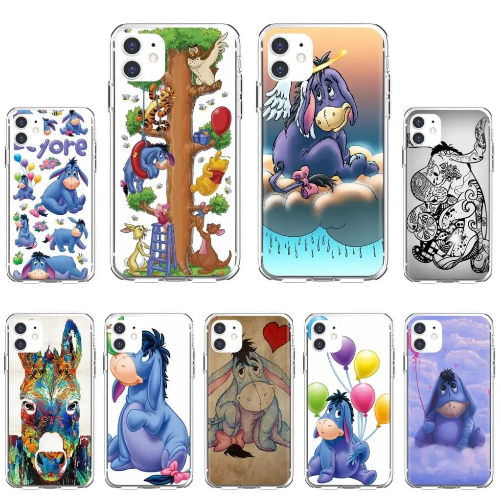 Soft Skin Cover cartoon-donkey-art-Eeyore For Apple iPhone 10 11 12 Pro Mini 4S 5S SE 5C 6 6S 7 8 X XR XS Plus Max 2020 | Мобильные
