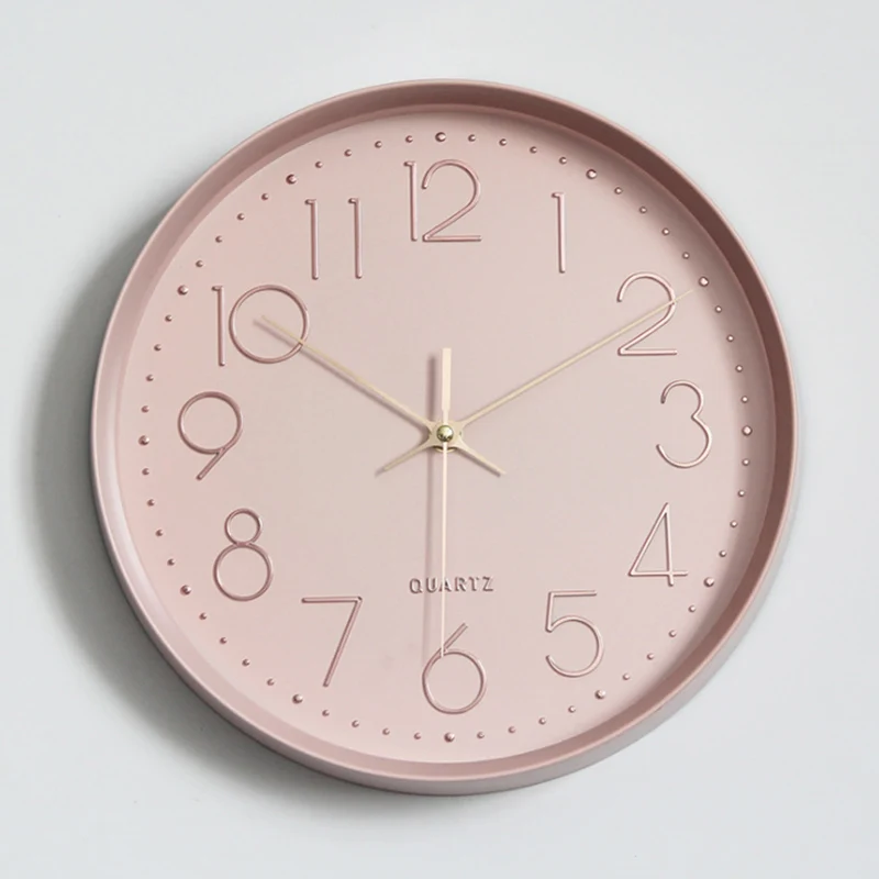 Wall Clock Silent Nordic Style Wall Watch Living Room Home Decoration Fashion Hanging Wall Watches Digital Wall Clock BB50W