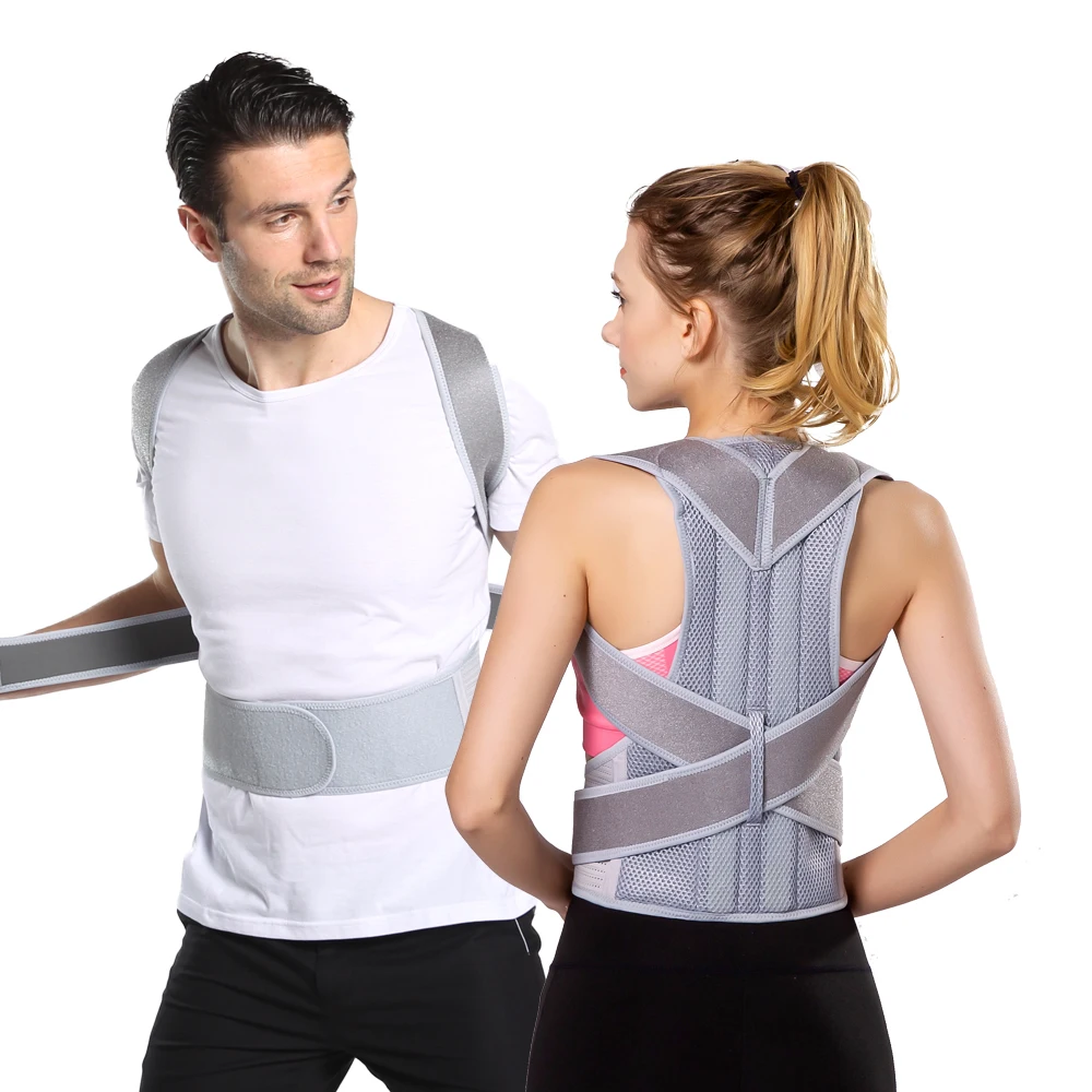 

Hot Selling Back Brace Support with Armpit Pads Adjustable Posture Corrector for Women Man Posture Brace Back Support Corrector