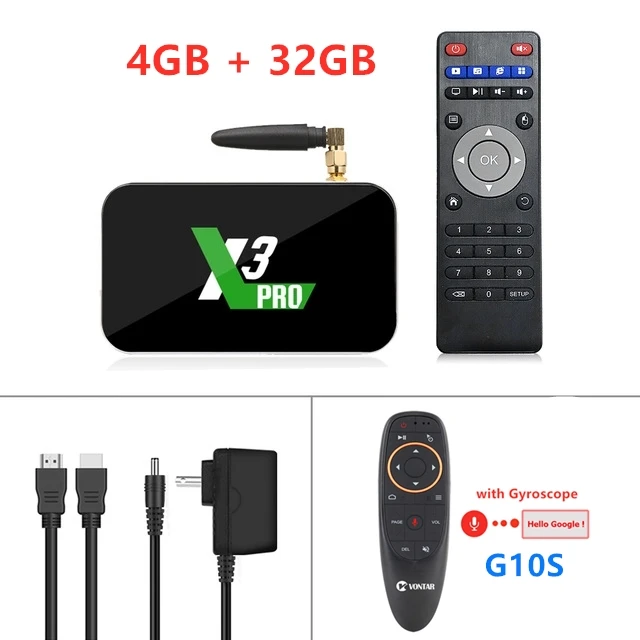 ТВ-приставка Ugoos X3 Cube Android 9,0 Amlogic S905X3 2 ГБ 4 ГБ DDR4 16 ГБ 32 ГБ rom 2,4G 5G Dual WiFi 4K 1000M медиаплеер Ugoos X3 Pro - Цвет: X3 Pro 4G 32G G10S