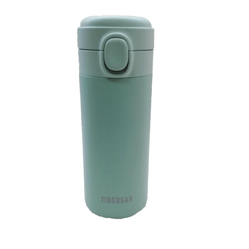 350/500ml Bouncing Cover Stainless Steel Vacuum Flask With Cover Portable Student Couple Straight Cup Outdoor Hot Travel Mug