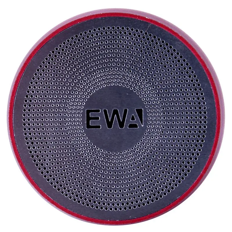 EWA портативный динамик для телефона/планшета/ПК мини беспроводной Bluetooth динамик металлический USB вход MP3-плеер-красный