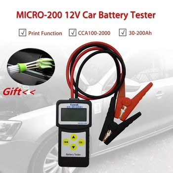 

Micro 200 12V Car Battery Tester CCA100-2000 Car Diagnostic Tool Automotive Battery System Analyzer USB for Printing
