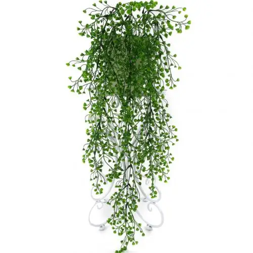 Имитация искусственных растений Настенный декор корзина Орхидея ротанга Пластиковые поддельные цветок искусственные украшения для растений - Цвет: Зеленый