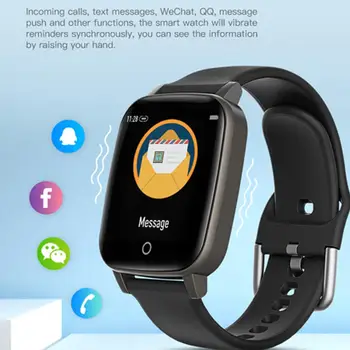 

T1 T2 Smart Watch Women Men Temperature Measure SmartWatch Call Message Reminder Heart Rate Monitor Health Wearable Device Clock