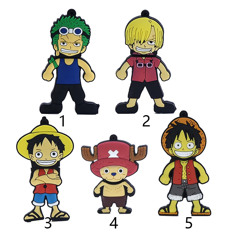 One piece pen drive 64 ГБ 32 ГБ 16 ГБ 8 ГБ 4 ГБ usb мультяшка флэш-накопитель 128 ГБ 256 ГБ Луффи Зоро U stick Sanji Chopper pendrive