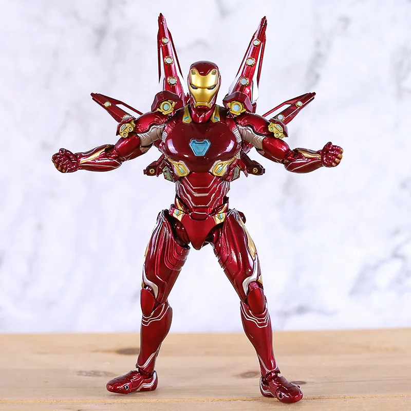 

SHF Marvel Avengers 4 Endgame Iron Man MK50 Nano Weapon Set 2 Action Figure Model Toys Doll For Gift