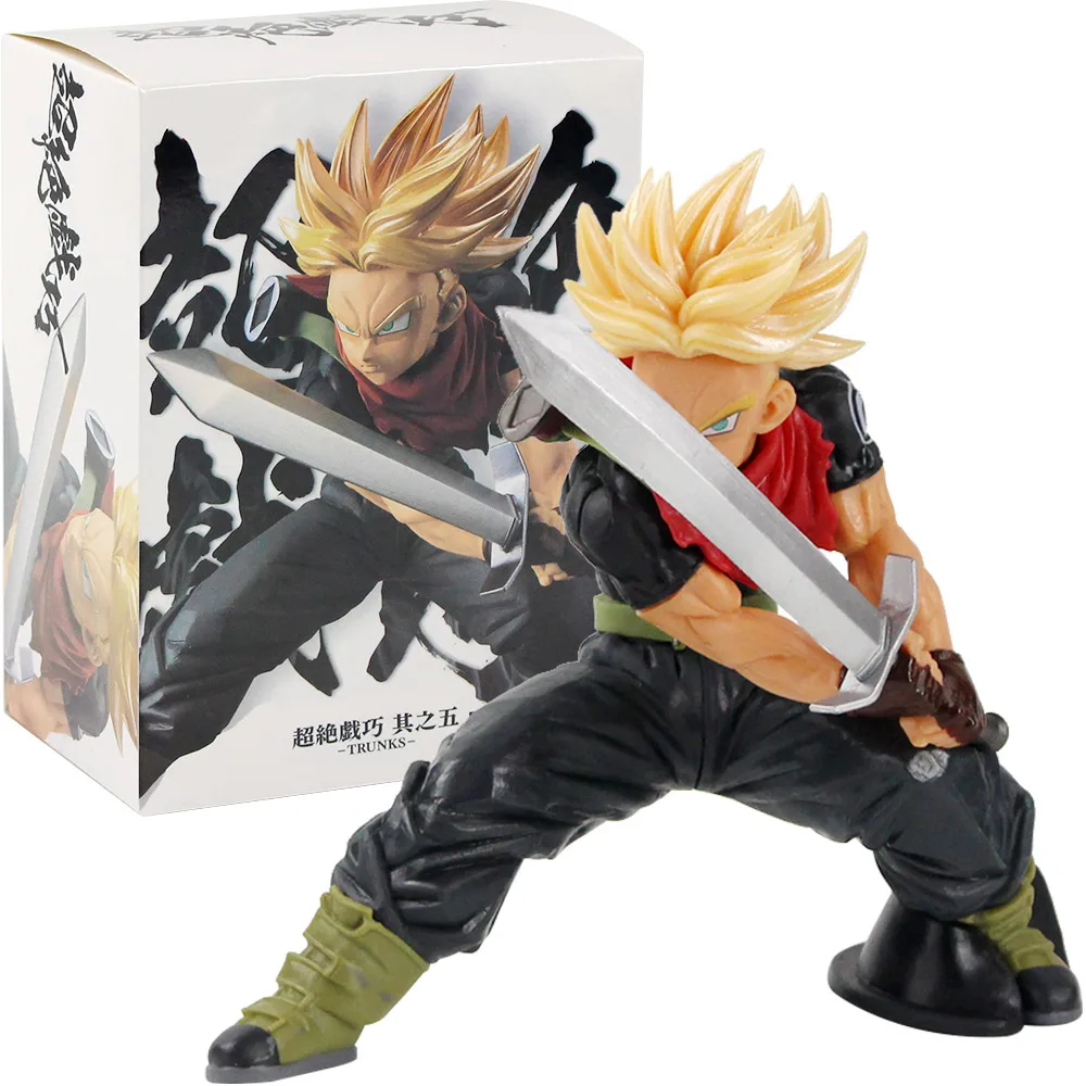 17 см аниме Dragon Ball Z Trunks Супер Saiyan Модель ПВХ фигурка игрушки