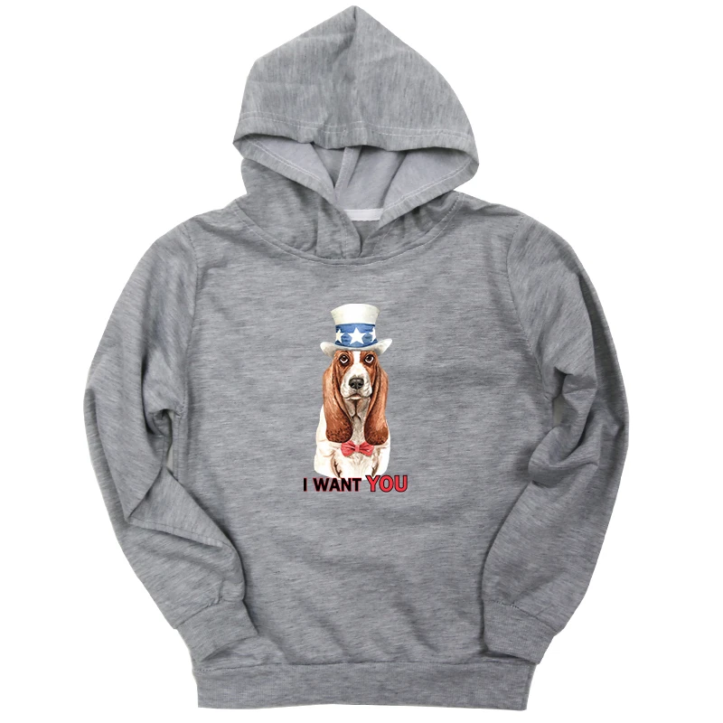 New Dog Print Boys Girls Hoodies Black Gray Red Sweatshirt Toddler Baby Hooded Casual Streetwear Children Autumn Clothing - Цвет: Hoodies 20