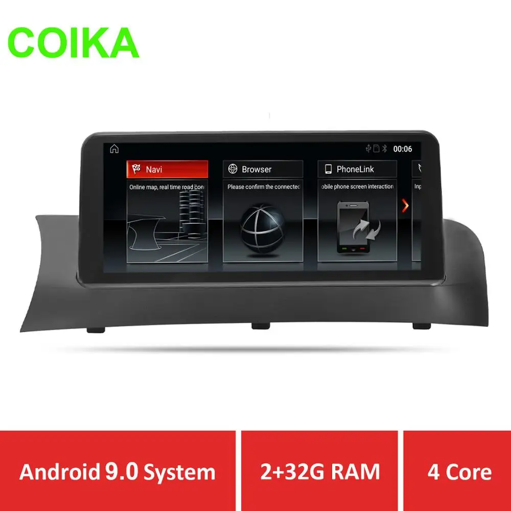 COIKA 10,2" Android 9,0 Система Автомобильный мультимедийный плеер для BMW X3 F25 X4 F26 gps Navi сенсорный экран BT Phonelink SWC USB 2+ 32 Гб ram