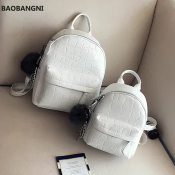 

Mini Backpacks Women PU Leather Cute Small Backpack Female White Back Pack Black Backpacks For Teen Girls Fashion Bagpack Woman