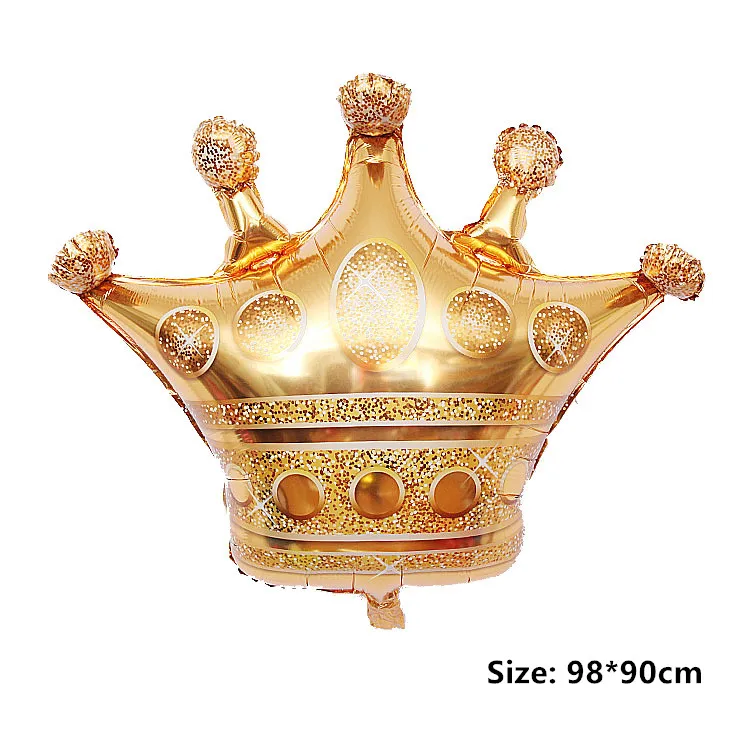 1pc big crown 1 шт. пончики леденец пицца Матча мороженое с днем рождения свадебные шары украшения Конфеты Пончик фольга Гелиевый шар - Цвет: 1pc big crown