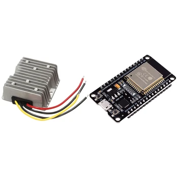

1 Pcs DC/DC Voltage Converter Regulator & 1 Pcs ESP-32 ESP-32S Wireless WiFi Bluetooth Development Board