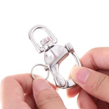 

Stainless Steel Quick Release Boat Chain Shackle Swivel Snap Hook 70mm