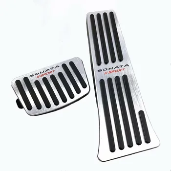

For Hyundai Sonata Sensuous DN8 2020 Aluminum AT Accelerator Pedal Gas Brake Pad Pedal Inner Car Accessory