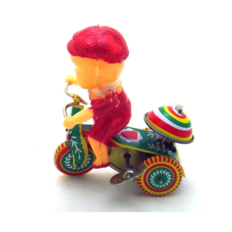 Kawaii Mini tinplate ностальгическая заводная Игрушка реквизит для фотосъемки Ностальгический детский трехколесный велосипед Игрушка 40D11
