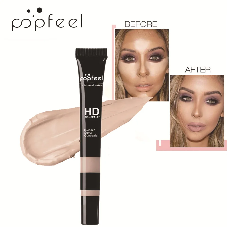 5 Color HD Concealer Cream Professional Face Foundation Makeup Base Cover Face Foundation Contour Cover Palette Primer