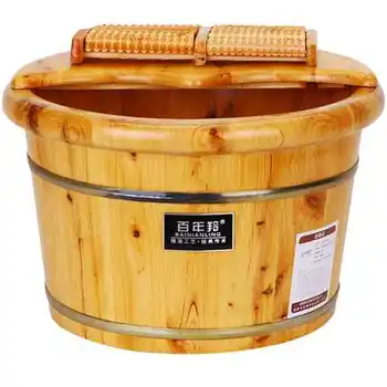 

Foot Bath Bucket Of Bubble Foot Cedar Bucket Basin Of Wash Feet Small Wood Real Wood Wooden Household Artifact Xin Wu With Money