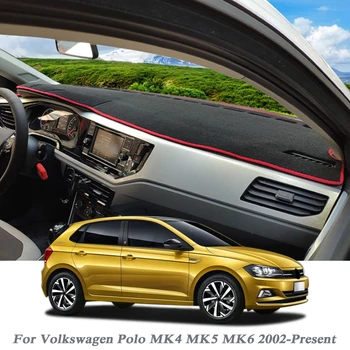 

Car Styling Dashboard Protective Mat Shade Cushion Pad Interior For Volkswagen Polo MK4 MK5 MK6 2002-Present LHD&RHD Accessories