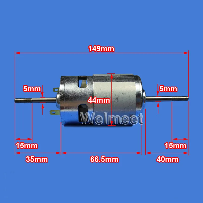 1pcs DC12V-24V 3000 rpm-20000 rpm RS775 Duplo