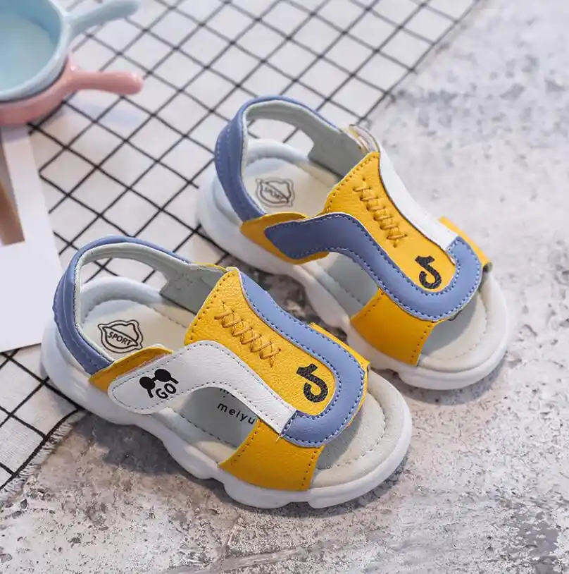 boys white sandals