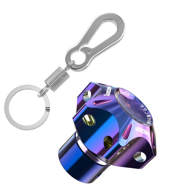 Universal Motorcycle Keychain Modified Key Cover CNC Key Bit Pentagonal Hexagon Key Head Cover Decorative Key Ring Car Accessory Hexagon set 5