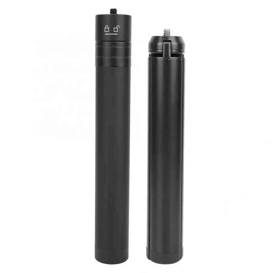 2 in 1 Extension Bar Stick Aluminum Alloy Telescopic Selfie Stick Extension Rod 1/4'' Screw Extender Pole for Gimbal Monopod