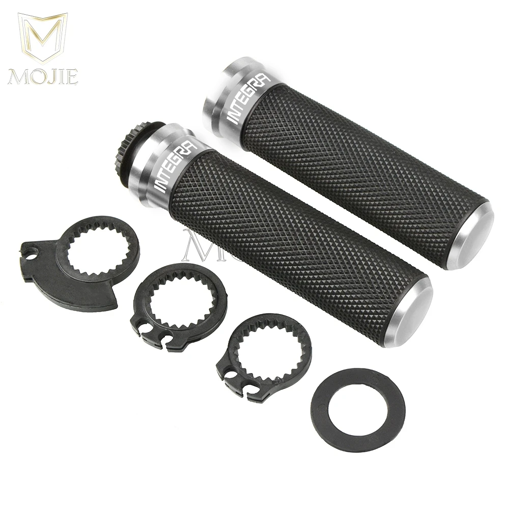 7/" 22 мм мотоциклетные ручки для HONDA INTEGRA 700 750 NC750 NC750D 2012- 2013 ручка скутера крышки ручки - Цвет: Silver