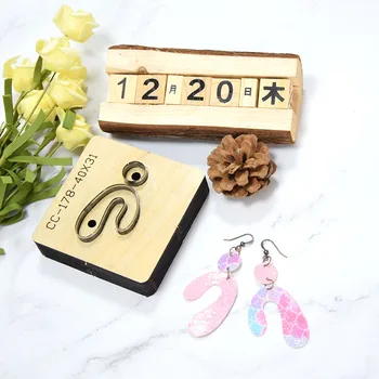 

SMVAUON Japan Steel Die Cut Steel Punch U type Earrings Cutting Mold Wood Dies Leather Blade Rule Cutter DIY Leather Crafts