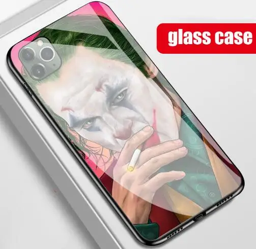 01 Joker Joaquin Phoenix чехол из закаленного стекла для телефона для iphone X XR XS MAX 11 pro 6 6S 7 8 plus samsung s8 s9 s10 plus note 8 9joker - Цвет: 01