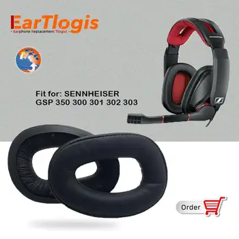 

EarTlogis Replacement Ear Pads for SENNHEISER GSP 350 300 301 302 303 Part Earmuff Cover Cushion Cups