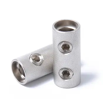 

2pcs 1/0 AWG Input/Output Wiring Electrical Butt Connector Screw Joiner