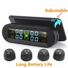 Универсальная система контроля давления в шинах TPMS USB+ Солнечная+ 4* внешний датчик