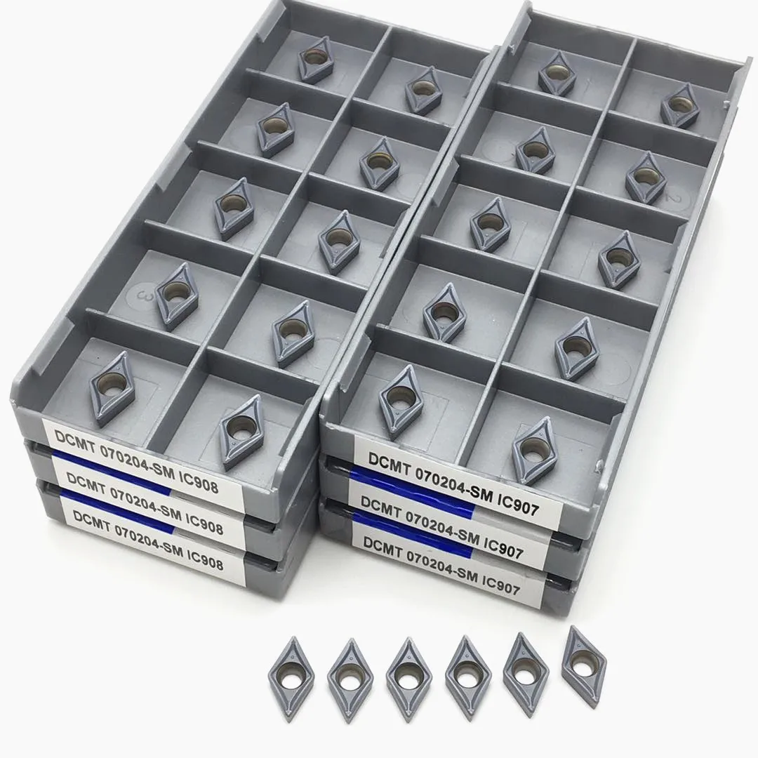 

DCMT070204 SM IC907 IC908 external turning tool metal turning tool CNC insert lathe tool Iscar carbide tool DCMT 070204