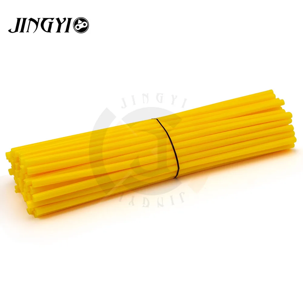 Yellow Мотоциклетные спицы Чехлы Llantas Para мото велосипед Велоспорт колесо со спицами диски скины защита мотоцикл украшения Аксессуары - Цвет: Yellow