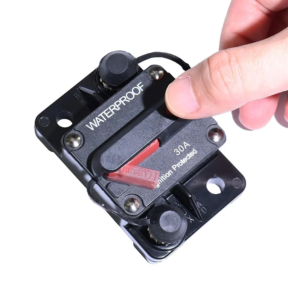 Iztoss 12 V-48 V 30-250A Hi-ампер автоматический выключатель с ручным сбросом 3/8 серьги-гвоздики размыкатели цепи для лодки солнечные проэкторы, дом на колесах