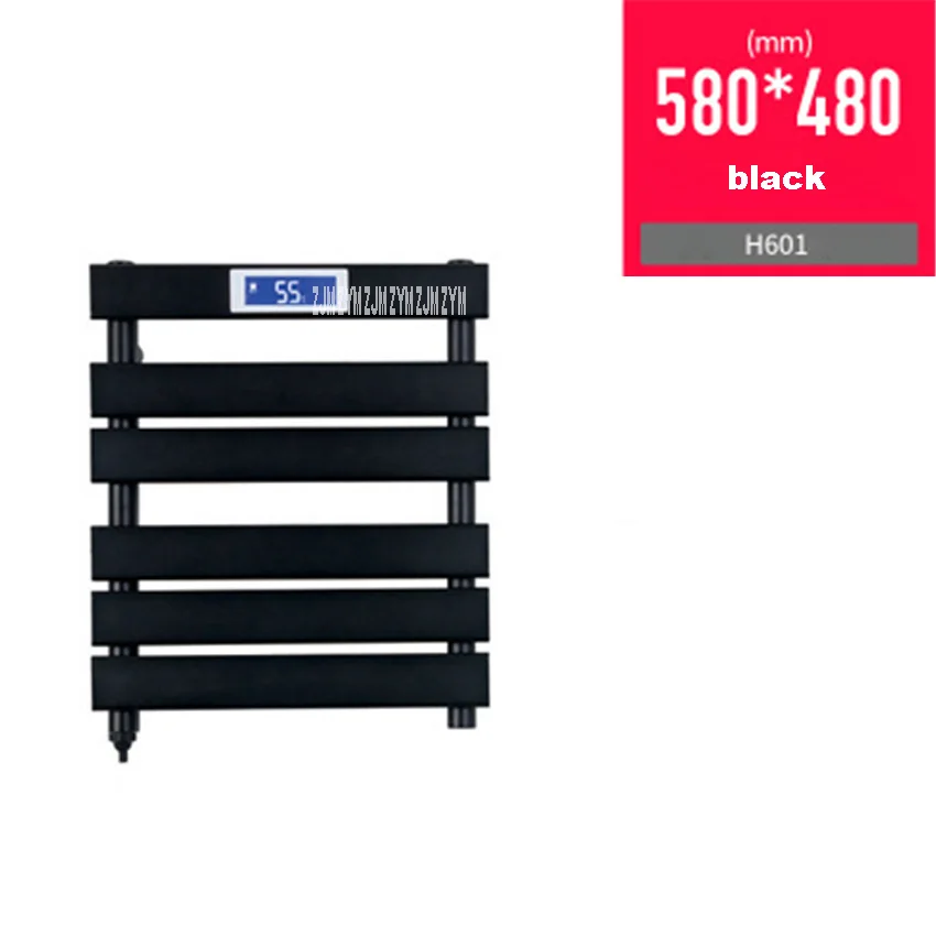 H601 black E601/E701/H601/H801/H1102 полотенцесушитель из низкоуглеродистой стали полотенцесушитель с цифровым дисплеем электрическое полотенце с подогревом - Цвет: H601 black