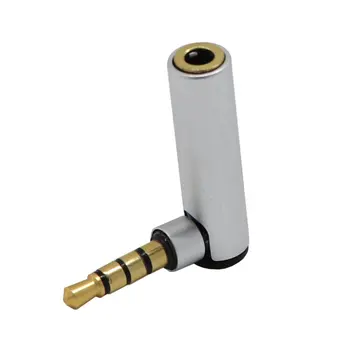 

3.5mm Jack Male to Female L Shape 90 Degree Right Angled Adapter Audio Microphone Jack Stereo Plug Connector Hot Promotion