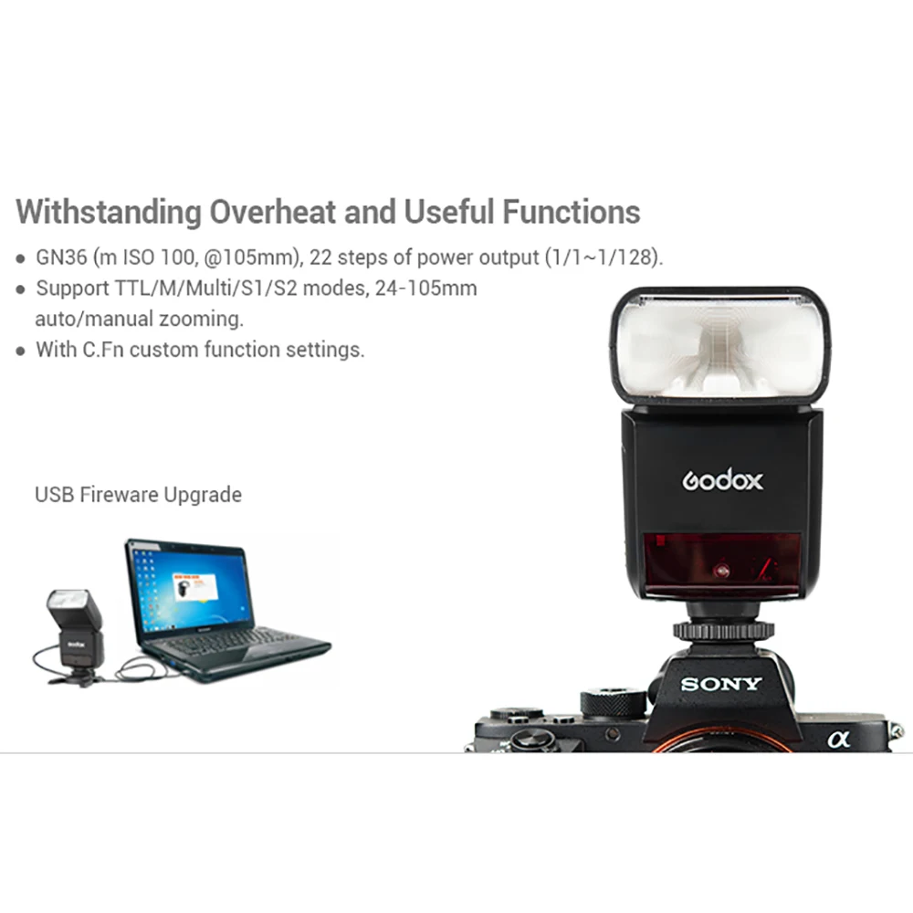 Godox V350 ttl 2,4G Вспышка для фотоаппарата Speedlite Studio Flash для Nikon Canon sony Fujifilm Olympus Godox camera Flash